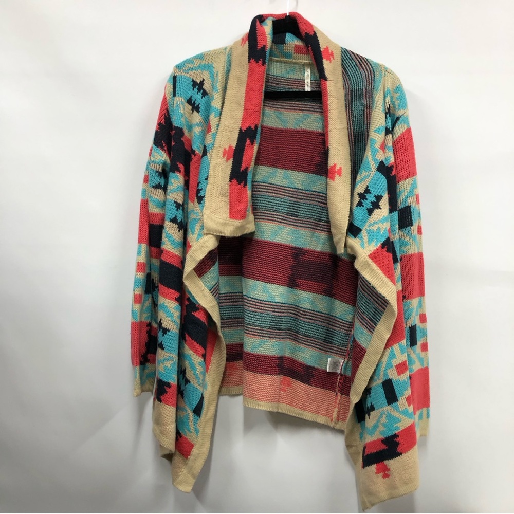Kate Collection tribal Aztec cardigan sweater women’s large